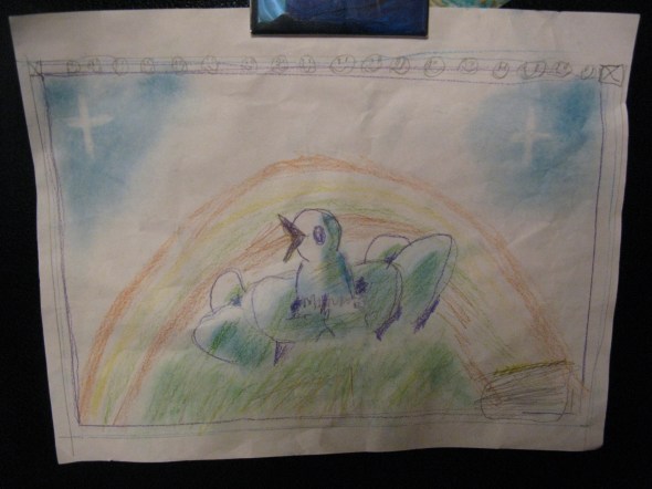 Henry's break-thru (notice the pot of gold at the end of the rainbow).